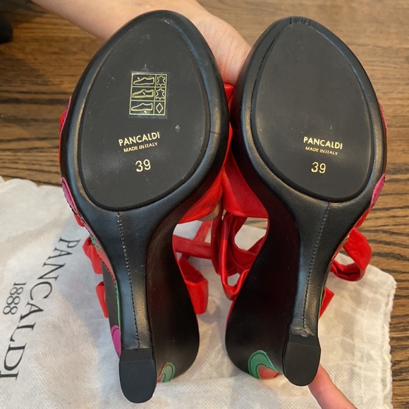 Pancaldi wedges sandals size 39 - Picture 3 of 6